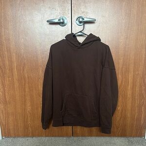 Men's Plain Brown Hoodie